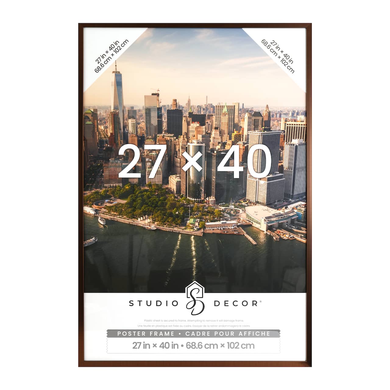 6 Pack: Downtown™ Bronze Finish Poster Frame by Studio Décor®